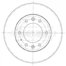 BORG & BECK bbd5403 -  Тормозной диск